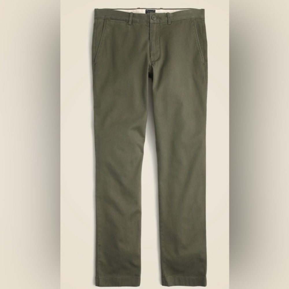 J. Crew Men's Pants 33 Olive Green Chinos